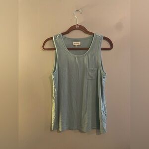 Thread & Supply Green Tank with Button Henley